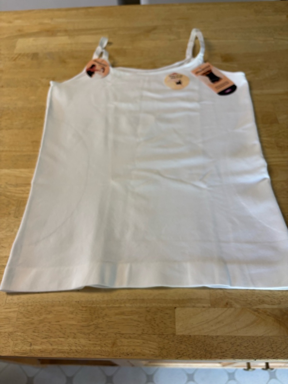 Shapermint White Women's Tank Cami with Adjustable Straps
